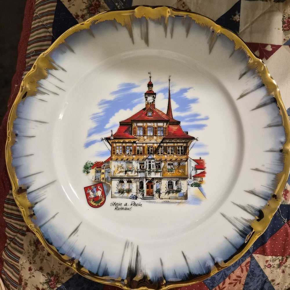 winterling schwarzenbach bavaria germany Porcelain Decorated Plate MINT